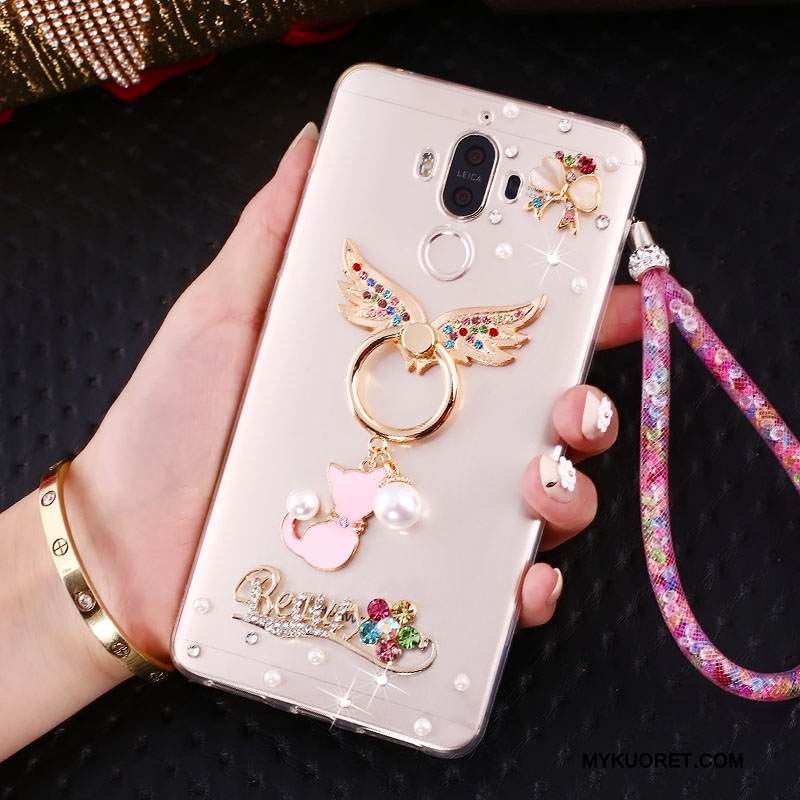 Kuori Huawei Mate 9 Tuki Jauhe Puhelimen Kuoret, Kotelo Huawei Mate 9 Rhinestone Inlay