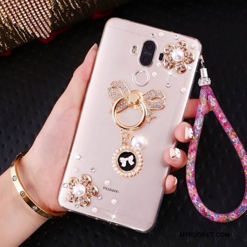 Kuori Huawei Mate 9 Tuki Jauhe Puhelimen Kuoret, Kotelo Huawei Mate 9 Rhinestone Inlay