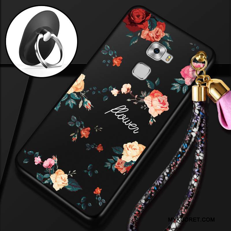 Kuori Huawei Mate S Laukut Trendi Pesty Suede, Kotelo Huawei Mate S Silikoni Musta Persoonallisuus