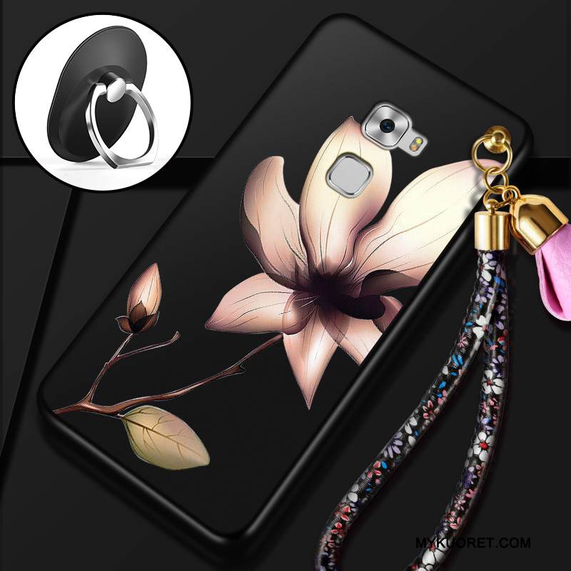 Kuori Huawei Mate S Laukut Trendi Pesty Suede, Kotelo Huawei Mate S Silikoni Musta Persoonallisuus