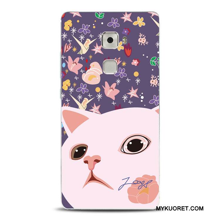 Kuori Huawei Mate S Pehmeä Neste Ihana Puhelimen Kuoret, Kotelo Huawei Mate S Kohokuviointi Vihreä Kukka