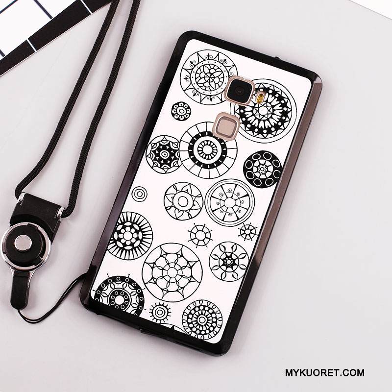 Kuori Huawei Mate S Pehmeä Neste Puhelimen Kuoret Ripustettavat Koristeet, Kotelo Huawei Mate S Suojaus Valkoinen