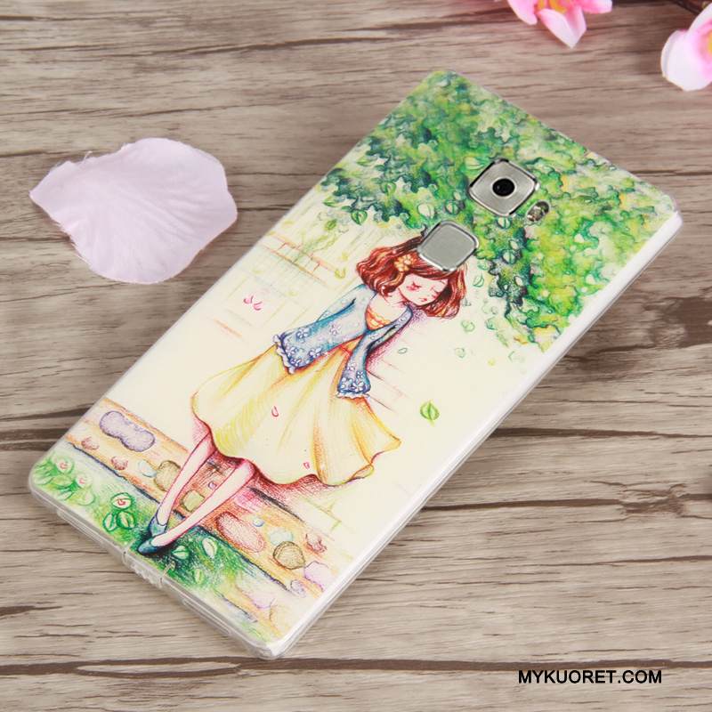 Kuori Huawei Mate S Pehmeä Neste Ultra Vihreä, Kotelo Huawei Mate S Silikoni Puhelimen Kuoret Ohut