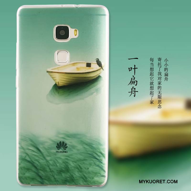 Kuori Huawei Mate S Silikoni Sininen Maisema, Kotelo Huawei Mate S Maalaus Puhelimen Kuoret