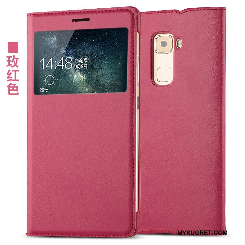 Kuori Huawei Mate S Suojaus Kulta Puhelimen Kuoret, Kotelo Huawei Mate S Nahka