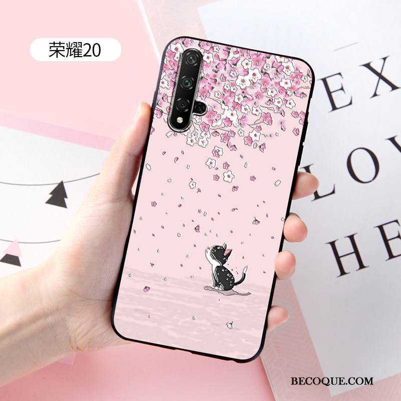 Kuori Huawei Nova 5t Laukut Muokata Murtumaton, Kotelo Huawei Nova 5t Sarjakuva Pesty Suede Jauhe