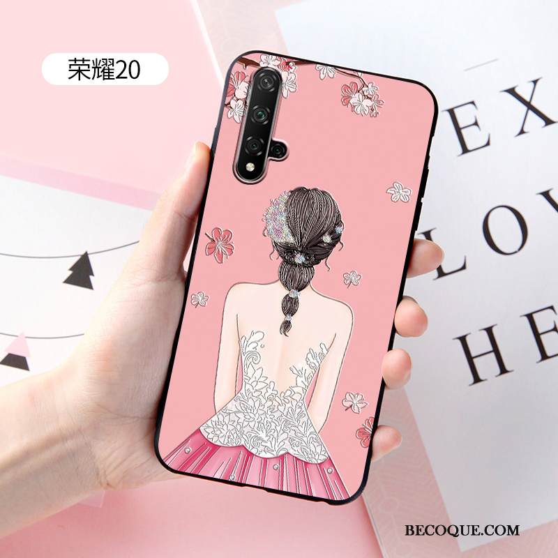 Kuori Huawei Nova 5t Laukut Muokata Murtumaton, Kotelo Huawei Nova 5t Sarjakuva Pesty Suede Jauhe