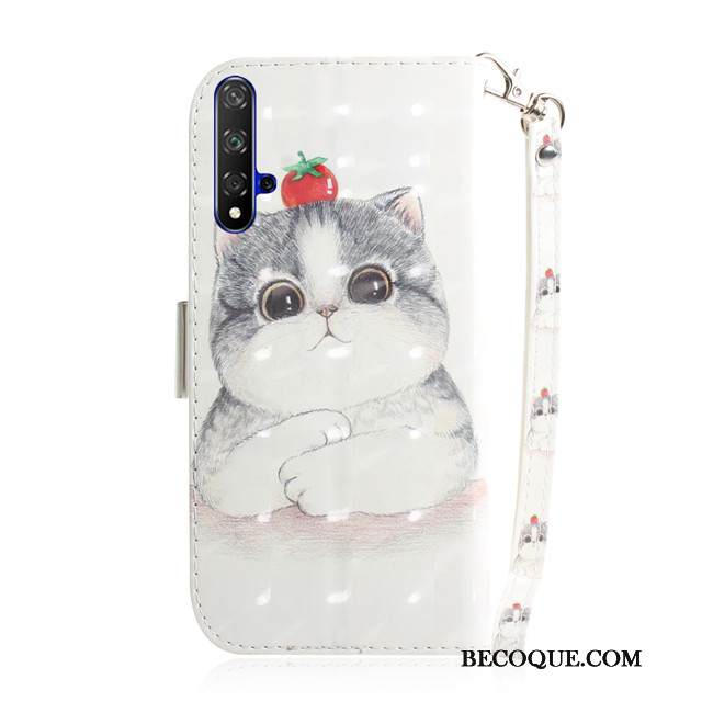 Kuori Huawei Nova 5t Laukut Puhelimen Kuoret Murtumaton, Kotelo Huawei Nova 5t Nahka Ihana Vihreä