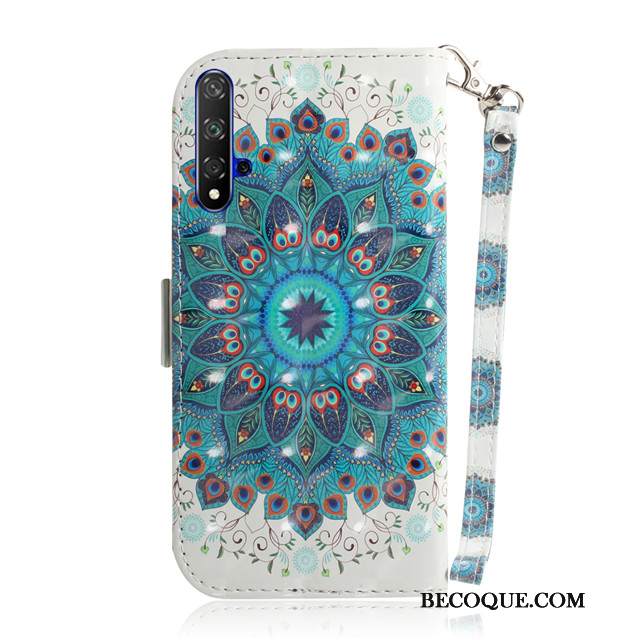 Kuori Huawei Nova 5t Laukut Puhelimen Kuoret Murtumaton, Kotelo Huawei Nova 5t Nahka Ihana Vihreä