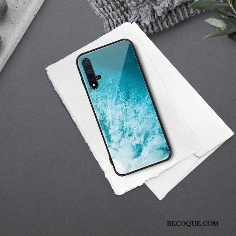 Kuori Huawei Nova 5t Laukut Taide Sininen, Kotelo Huawei Nova 5t Net Red Tuuli
