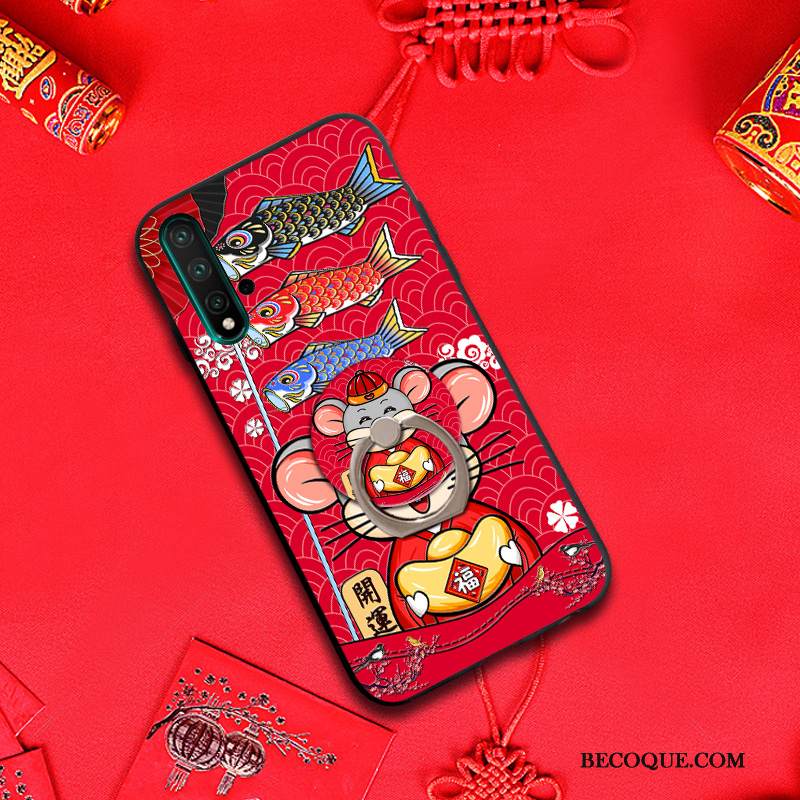 Kuori Huawei Nova 5t Sarjakuva Kalvo Rotta, Kotelo Huawei Nova 5t Pehmeä Neste Rikkaus Puhelimen Kuoret