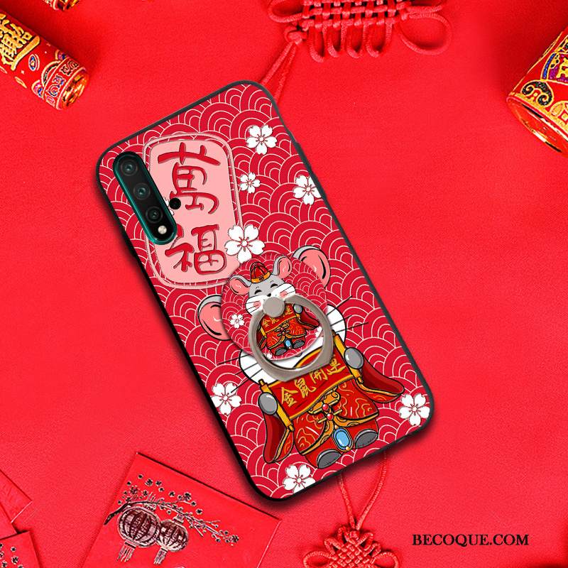 Kuori Huawei Nova 5t Sarjakuva Kalvo Rotta, Kotelo Huawei Nova 5t Pehmeä Neste Rikkaus Puhelimen Kuoret