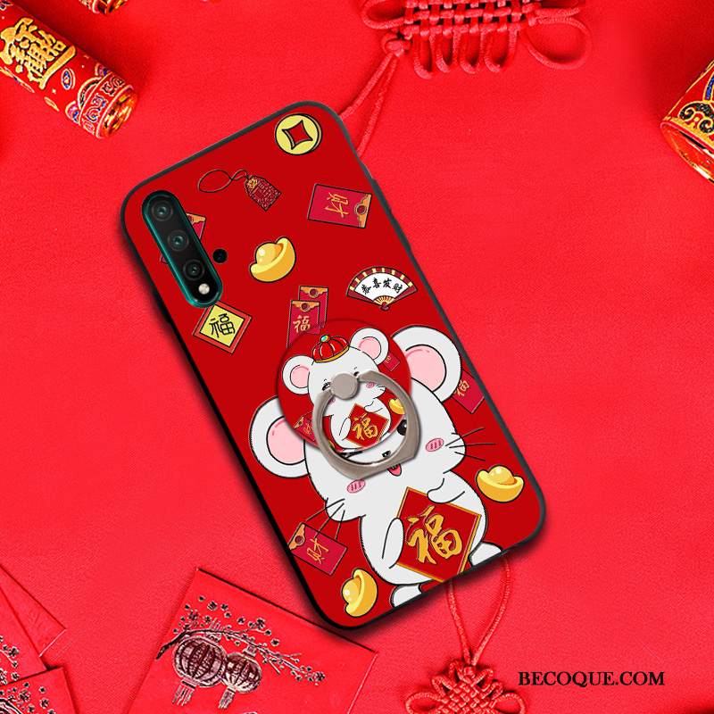 Kuori Huawei Nova 5t Sarjakuva Kalvo Rotta, Kotelo Huawei Nova 5t Pehmeä Neste Rikkaus Puhelimen Kuoret