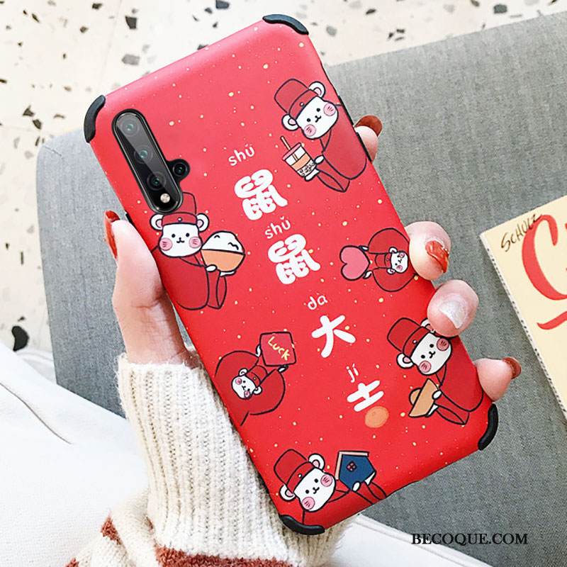 Kuori Huawei Nova 5t Sarjakuva Puhelimen Kuoret L, Kotelo Huawei Nova 5t Pehmeä Neste Ihana Punainen