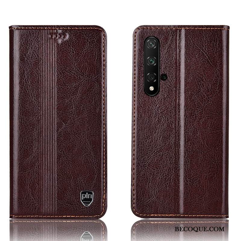 Kuori Huawei Nova 5t Suojaus Musta Murtumaton, Kotelo Huawei Nova 5t Nahka Puhelimen Kuoret