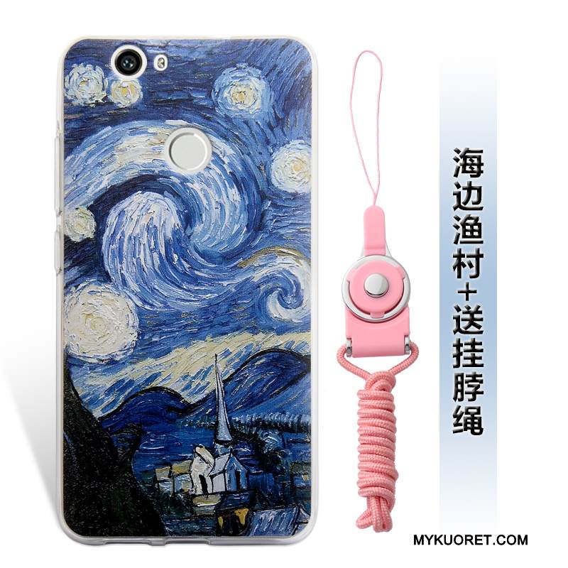 Kuori Huawei Nova Kohokuviointi Puhelimen Kuoret Jauhe, Kotelo Huawei Nova Ripustettavat Koristeet Pieni