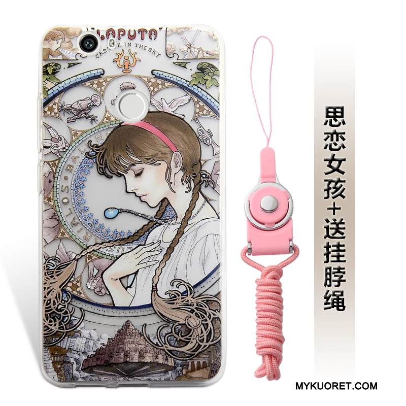 Kuori Huawei Nova Kohokuviointi Puhelimen Kuoret Jauhe, Kotelo Huawei Nova Ripustettavat Koristeet Pieni