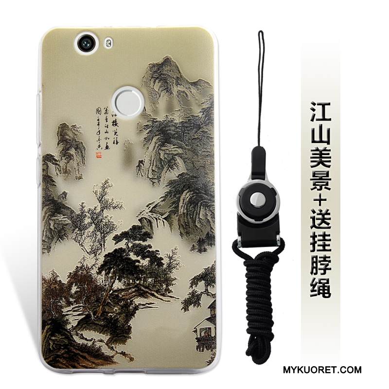 Kuori Huawei Nova Kohokuviointi Puhelimen Kuoret Jauhe, Kotelo Huawei Nova Ripustettavat Koristeet Pieni