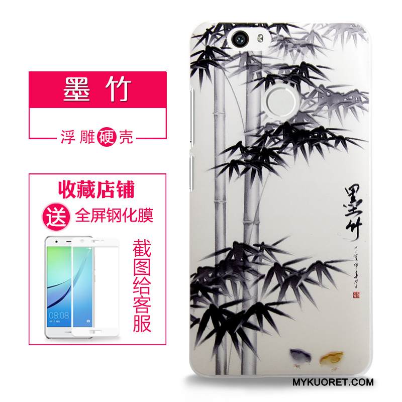 Kuori Huawei Nova Kohokuviointi Vaalean Kova, Kotelo Huawei Nova Suojaus Violetti Jauhe