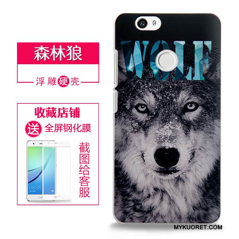 Kuori Huawei Nova Kohokuviointi Vaalean Kova, Kotelo Huawei Nova Suojaus Violetti Jauhe