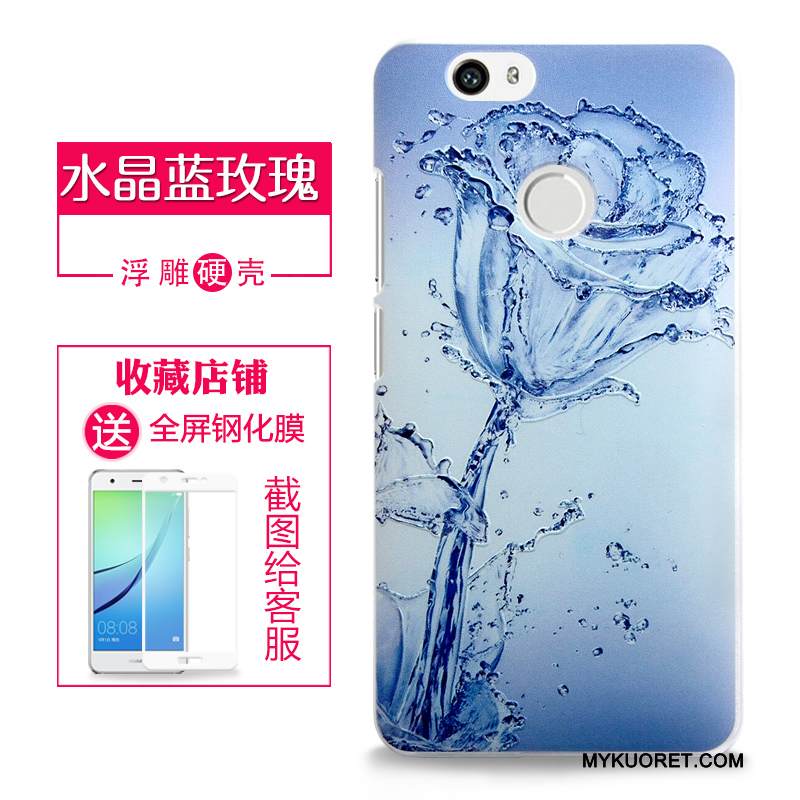 Kuori Huawei Nova Kohokuviointi Vaalean Kova, Kotelo Huawei Nova Suojaus Violetti Jauhe