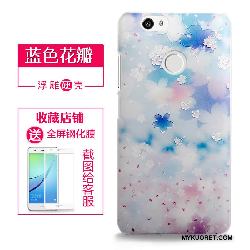 Kuori Huawei Nova Kohokuviointi Vaalean Kova, Kotelo Huawei Nova Suojaus Violetti Jauhe