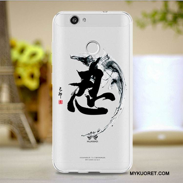 Kuori Huawei Nova Laukut Murtumaton Läpinäkyvä, Kotelo Huawei Nova Silikoni Puhelimen Kuoret Punainen