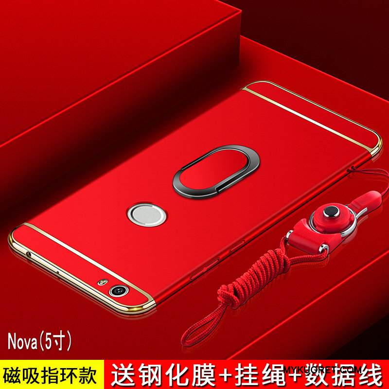 Kuori Huawei Nova Laukut Puhelimen Kuoret Pesty Suede, Kotelo Huawei Nova Suojaus Murtumaton Kulta