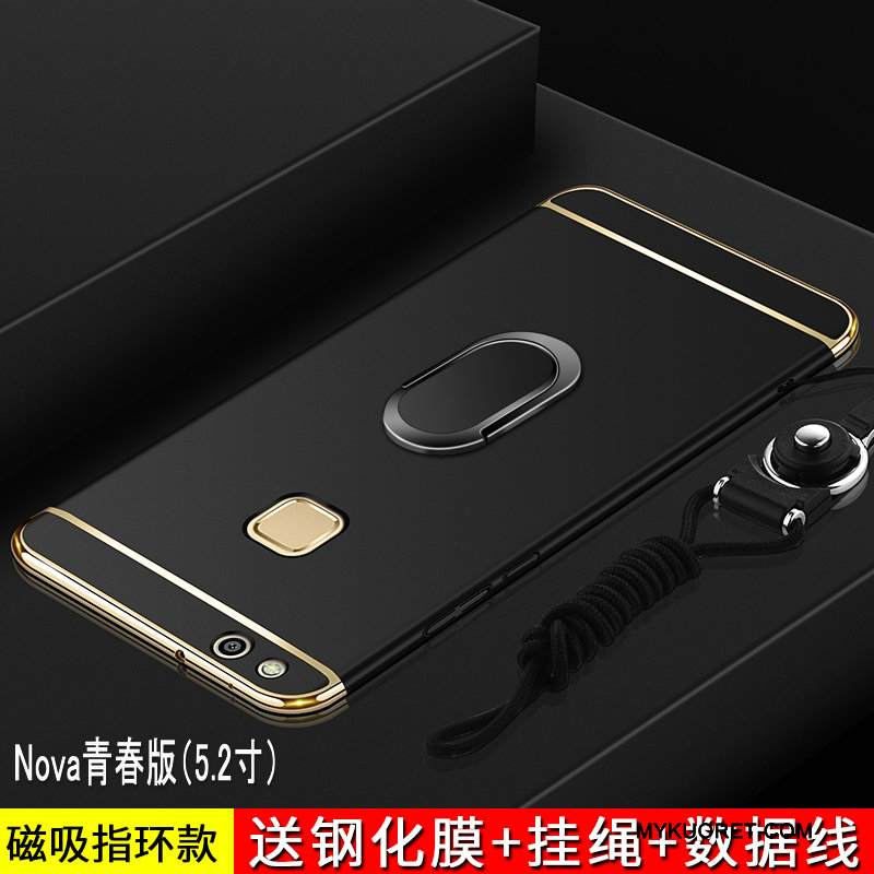 Kuori Huawei Nova Laukut Puhelimen Kuoret Pesty Suede, Kotelo Huawei Nova Suojaus Murtumaton Kulta