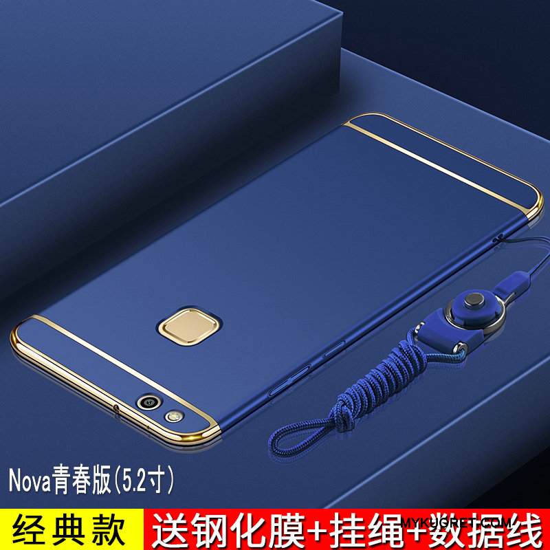 Kuori Huawei Nova Laukut Puhelimen Kuoret Pesty Suede, Kotelo Huawei Nova Suojaus Murtumaton Kulta