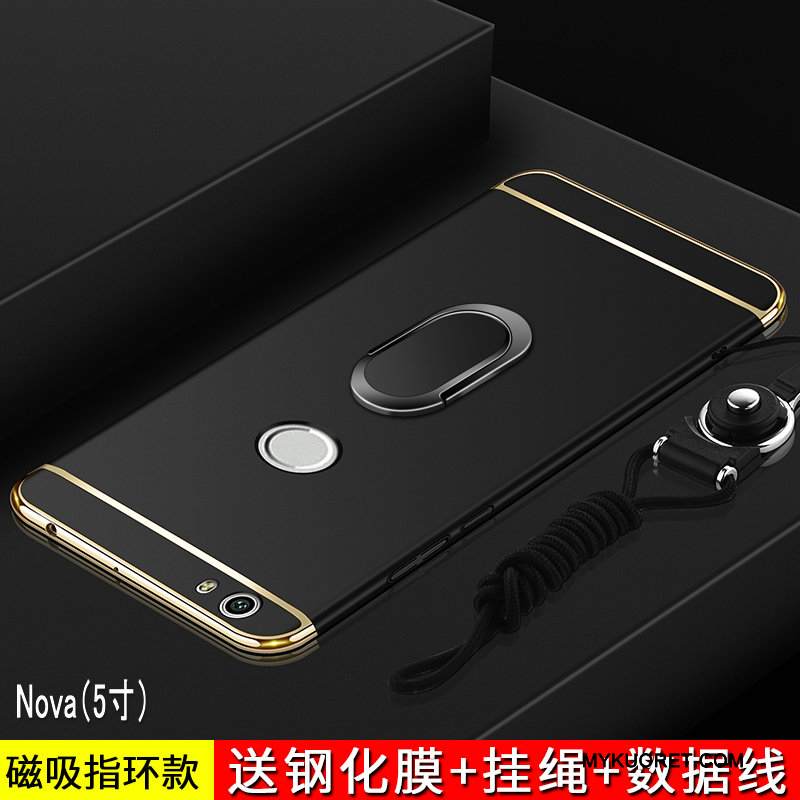 Kuori Huawei Nova Laukut Puhelimen Kuoret Pesty Suede, Kotelo Huawei Nova Suojaus Murtumaton Kulta