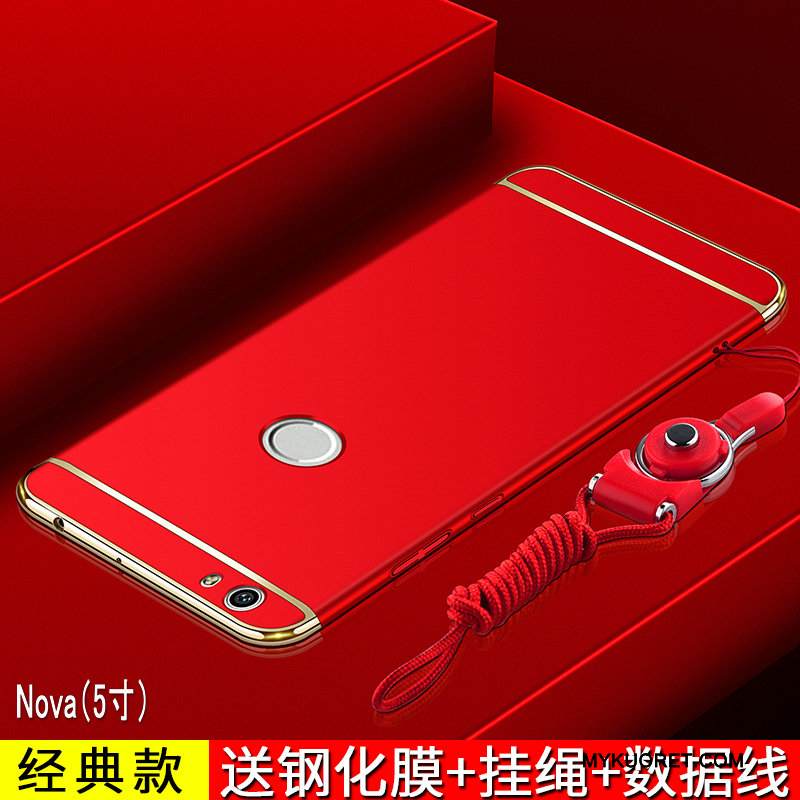 Kuori Huawei Nova Laukut Puhelimen Kuoret Pesty Suede, Kotelo Huawei Nova Suojaus Murtumaton Kulta