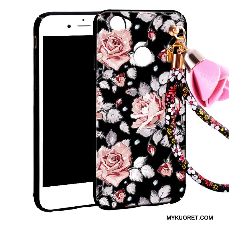 Kuori Huawei Nova Laukut Puhelimen Kuoret Pesty Suede, Kotelo Huawei Nova Suojaus Punainen Kova