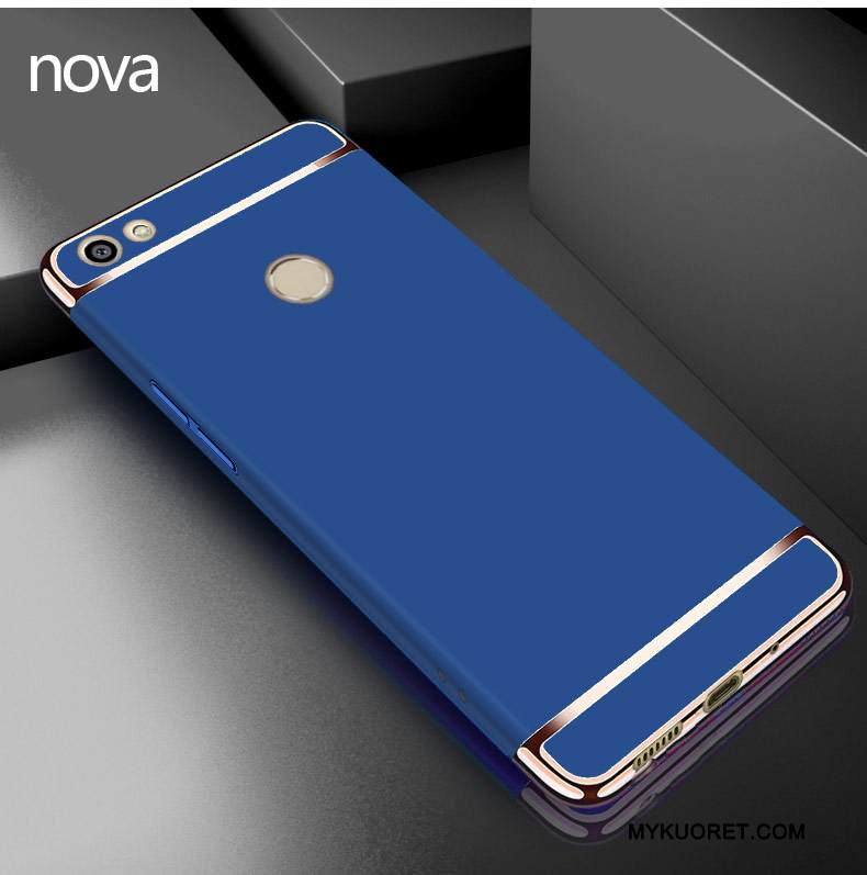 Kuori Huawei Nova Laukut Puhelimen Kuoret Punainen, Kotelo Huawei Nova Suojaus Pesty Suede Murtumaton