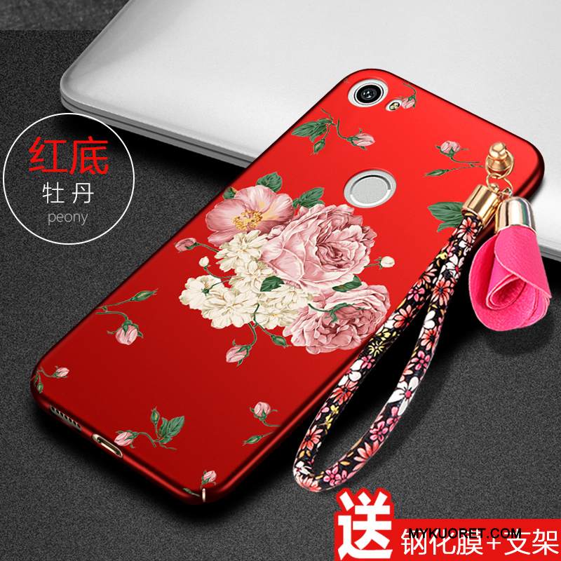 Kuori Huawei Nova Laukut Trendi Punainen, Kotelo Huawei Nova Silikoni Puhelimen Kuoret Kova