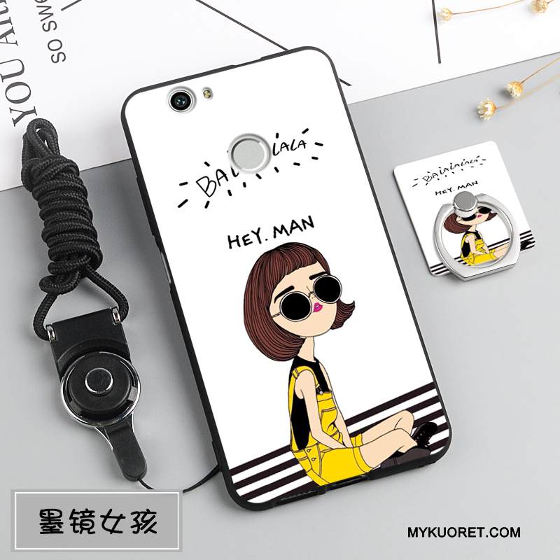 Kuori Huawei Nova Laukut Valkoinen Murtumaton, Kotelo Huawei Nova Pehmeä Neste Trendi Ripustettavat Koristeet