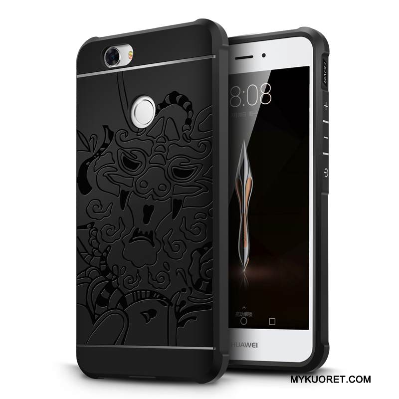 Kuori Huawei Nova Luova Harmaa Puhelimen Kuoret, Kotelo Huawei Nova Laukut Murtumaton Persoonallisuus