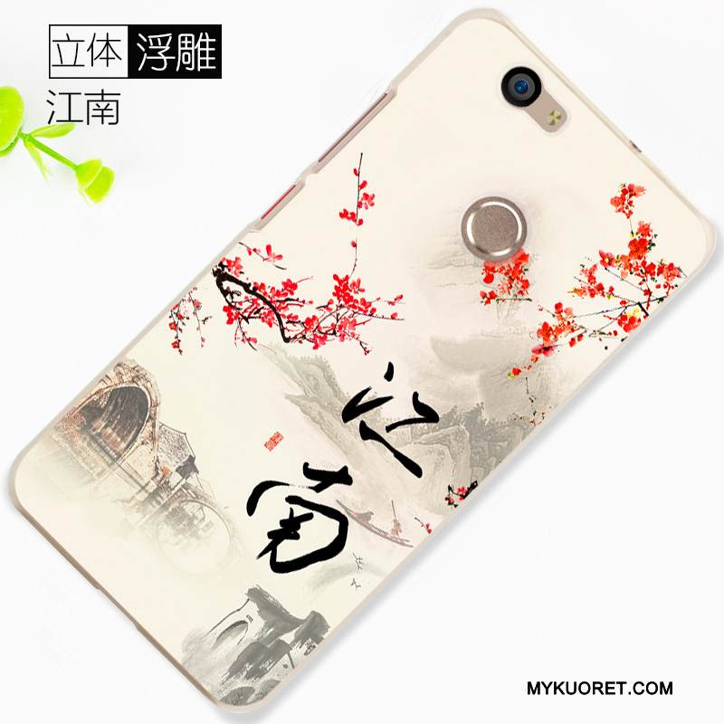 Kuori Huawei Nova Monivärinen Persoonallisuus Puhelimen Kuoret, Kotelo Huawei Nova Luova Pesty Suede Murtumaton