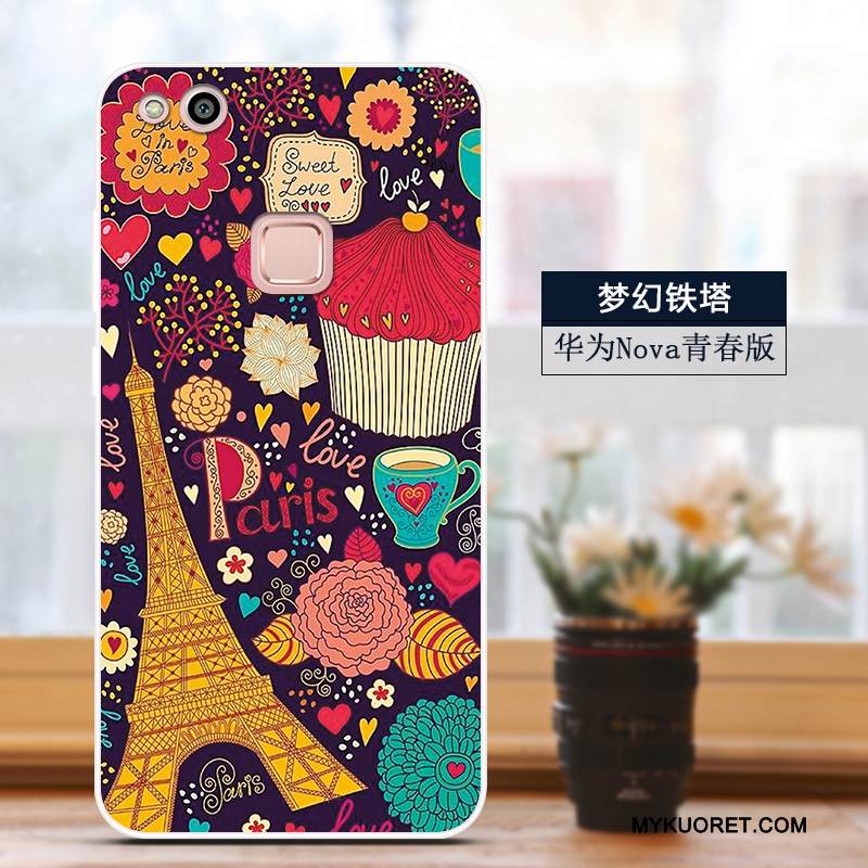 Kuori Huawei Nova Monivärinen Puhelimen Kuoret Murtumaton, Kotelo Huawei Nova Silikoni Hoikka Nuoret
