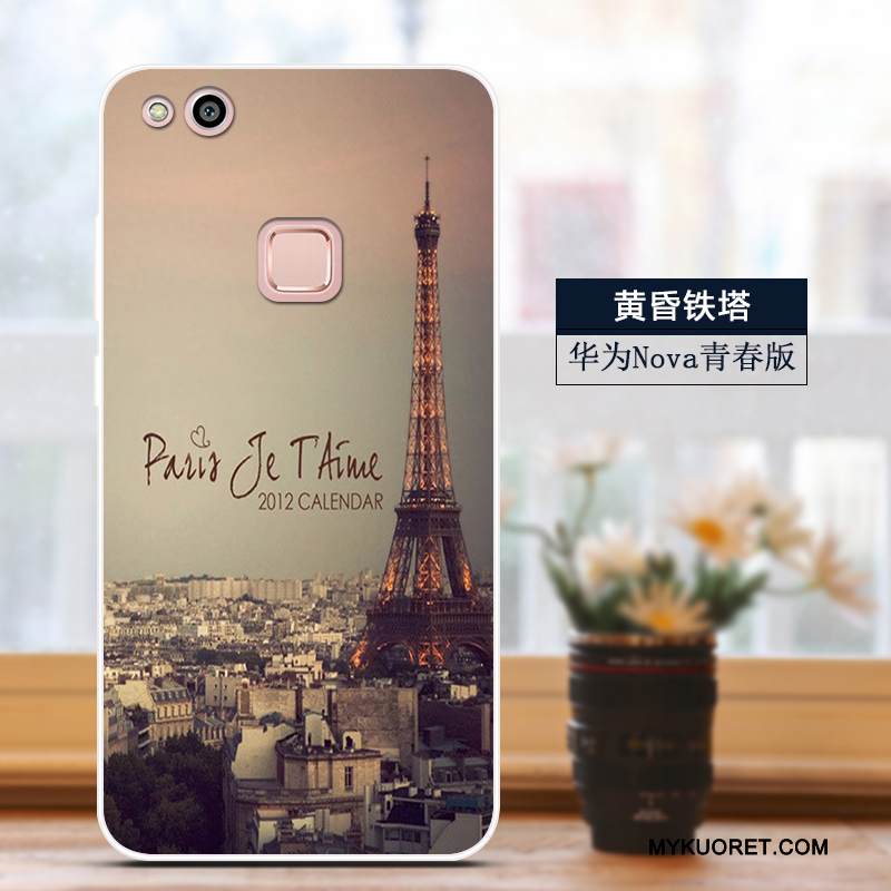 Kuori Huawei Nova Monivärinen Puhelimen Kuoret Murtumaton, Kotelo Huawei Nova Silikoni Hoikka Nuoret