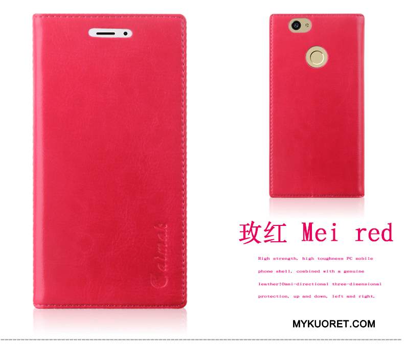 Kuori Huawei Nova Nahka Kulta Puhelimen Kuoret, Kotelo Huawei Nova Suojaus