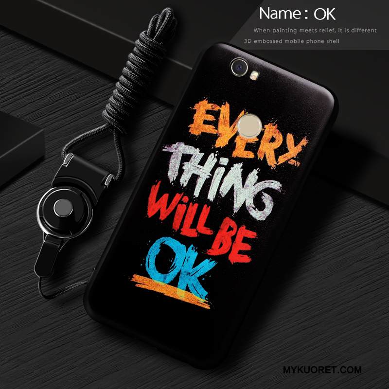 Kuori Huawei Nova Pehmeä Neste Murtumaton Persoonallisuus, Kotelo Huawei Nova Luova Puhelimen Kuoret Punainen