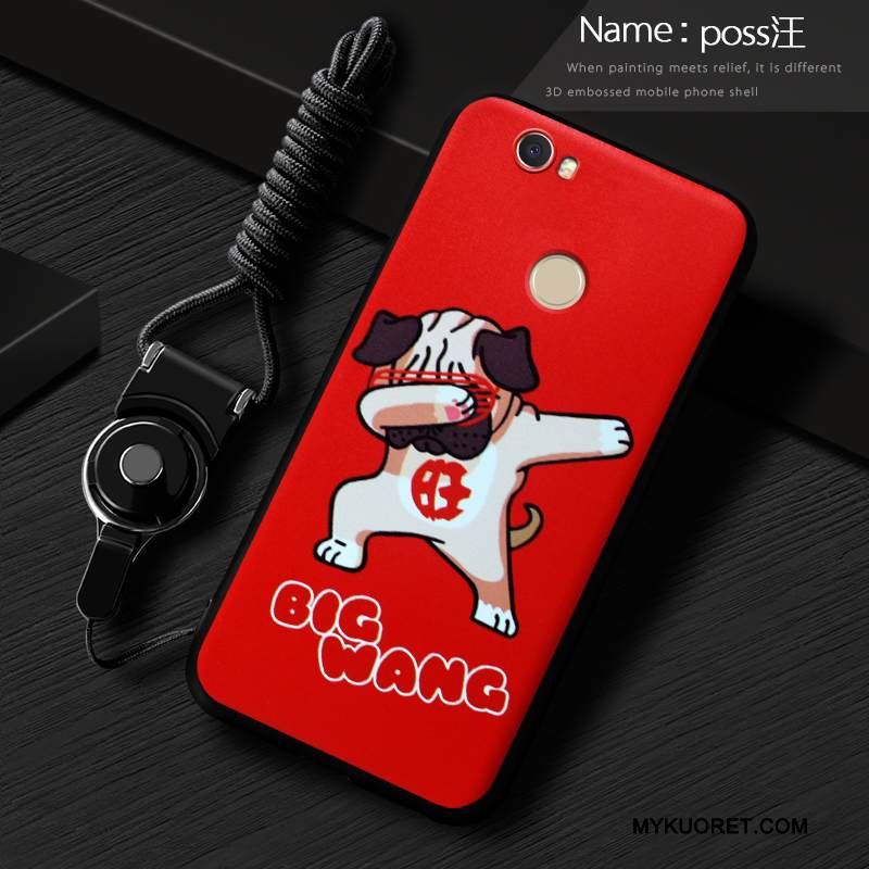 Kuori Huawei Nova Pehmeä Neste Murtumaton Persoonallisuus, Kotelo Huawei Nova Luova Puhelimen Kuoret Punainen