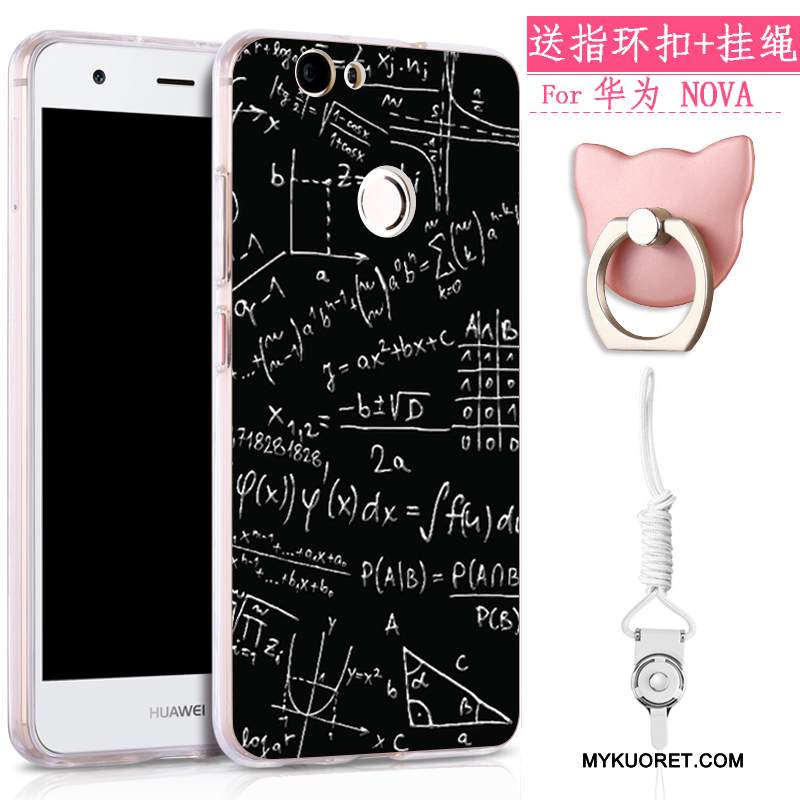 Kuori Huawei Nova Pehmeä Neste Murtumaton Puhelimen Kuoret, Kotelo Huawei Nova Suojaus Ripustettavat Koristeet Keltainen