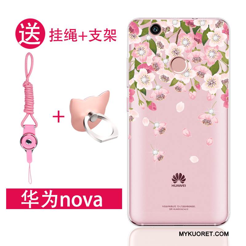 Kuori Huawei Nova Pehmeä Neste Puhelimen Kuoret Jauhe, Kotelo Huawei Nova Silikoni Nuoret
