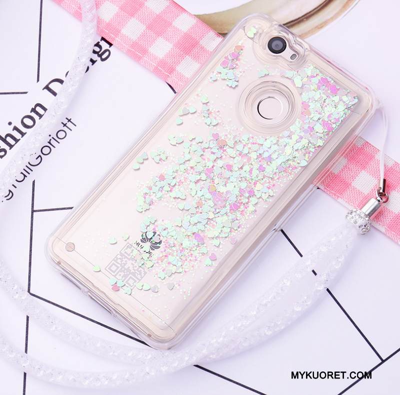 Kuori Huawei Nova Sarjakuva Juoksuhiekka Ripustettavat Koristeet, Kotelo Huawei Nova Silikoni Ihana Puhelimen Kuoret