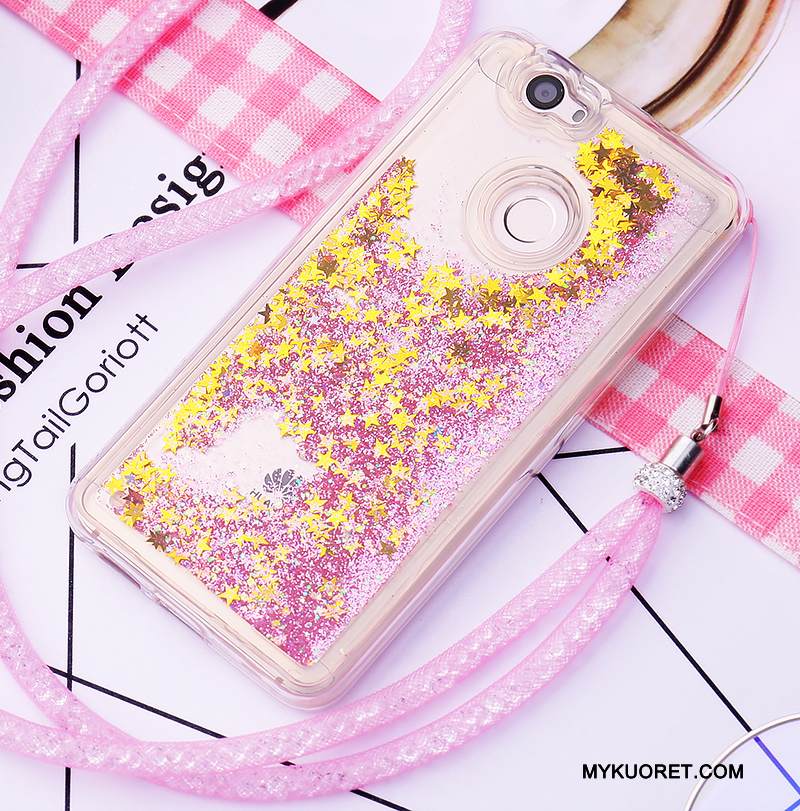 Kuori Huawei Nova Sarjakuva Juoksuhiekka Ripustettavat Koristeet, Kotelo Huawei Nova Silikoni Ihana Puhelimen Kuoret