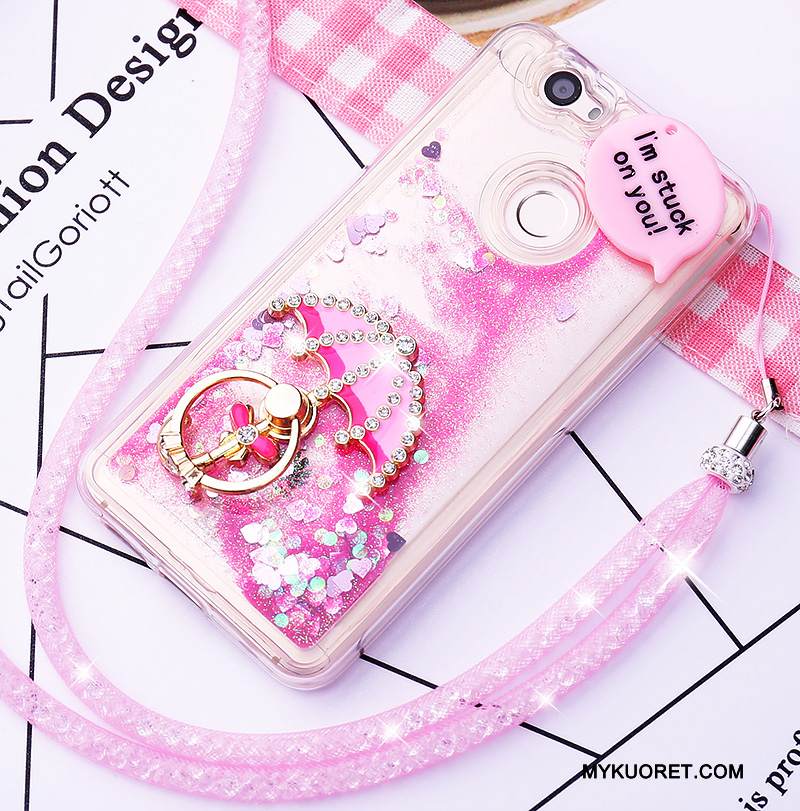 Kuori Huawei Nova Sarjakuva Juoksuhiekka Ripustettavat Koristeet, Kotelo Huawei Nova Silikoni Ihana Puhelimen Kuoret