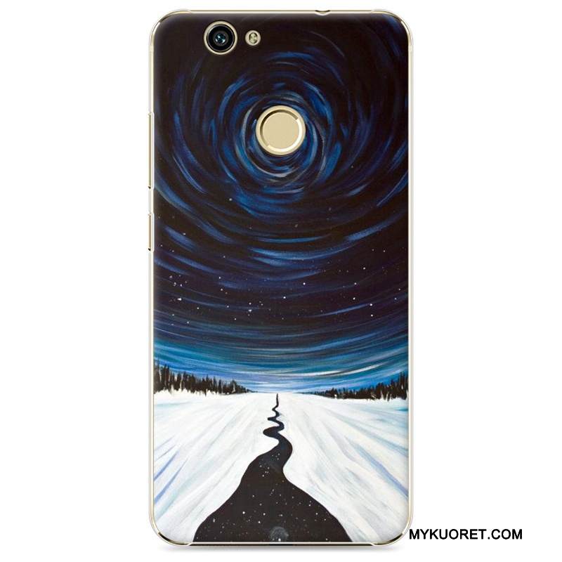 Kuori Huawei Nova Sarjakuva Puhelimen Kuoret Kova, Kotelo Huawei Nova Maalaus Sininen Läpinäkyvä