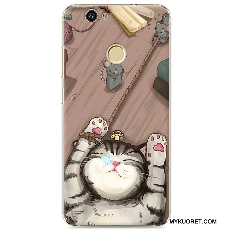 Kuori Huawei Nova Sarjakuva Puhelimen Kuoret Kova, Kotelo Huawei Nova Maalaus Sininen Läpinäkyvä